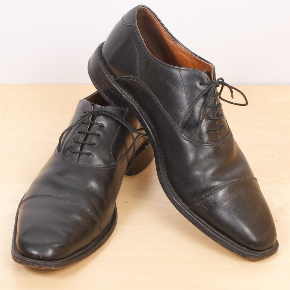 Allen Edmonds Soho 9D Black Cap-toe Balmoral Calfskin Goodyear Welted
